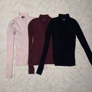 3 Express Turtleneck Sweaters